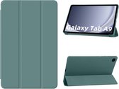 Hoes Geschikt voor Samsung Galaxy Tab A9 hoes – tri-fold bookcase met auto/wake functie - 8,7 Inch – Pine Groen