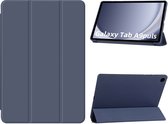 Hoes Geschikt voor Samsung Galaxy Tab A9 Plus hoes – tri-fold bookcase met auto/wake functie - 11 Inch – Donkerblauw