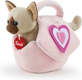 Trudi Cuddly Cat In Bag Filles 29 Cm Peluche Rose / marron