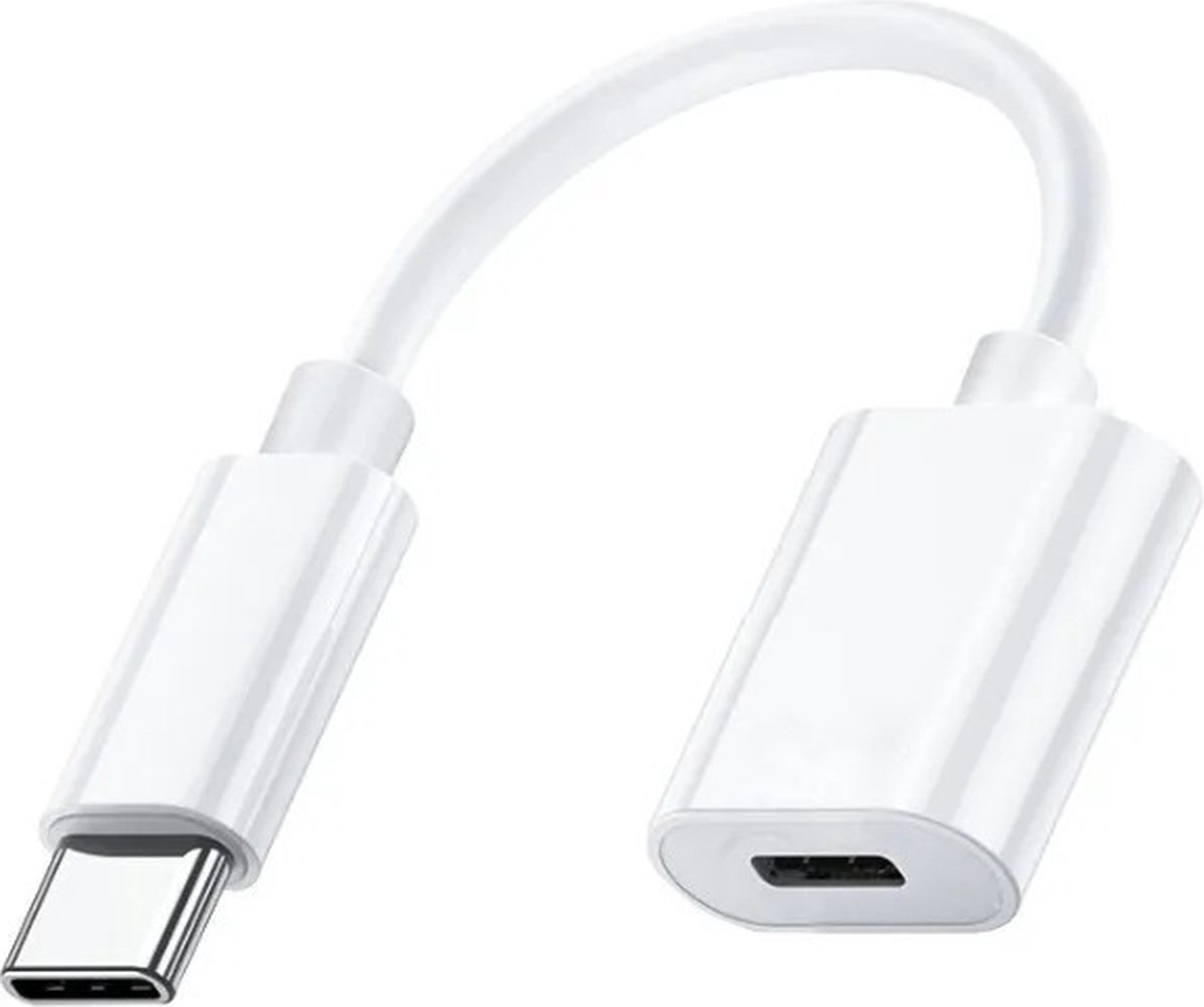 USB C naar Lightning adapter Data & Opladen - Lightning naar USB C adapter geschikt voor Apple iPhone 15, iPad, MacBook - Lightning naar USB C converter - Lightning naar USB-C adapter - Lightning female naar USB-C male