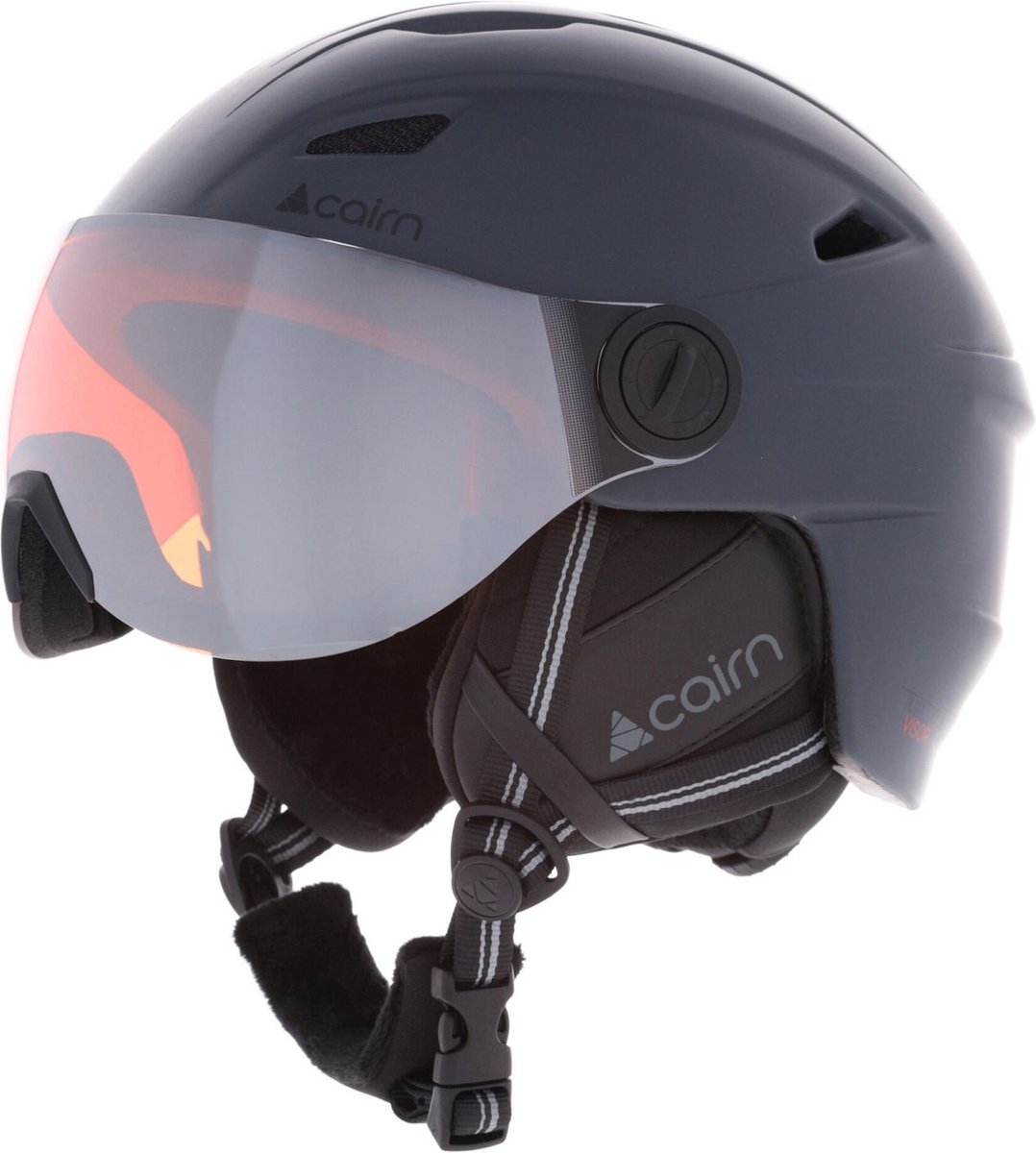 Cairn Impulse Helm Vizier antraciet grijs 59-60 cm