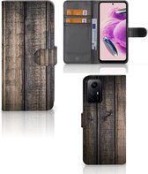 GSM Hoesje Geschikt voor Xiaomi Redmi Note 12S Leuk Case Cadeau voor Mannen Steigerhout