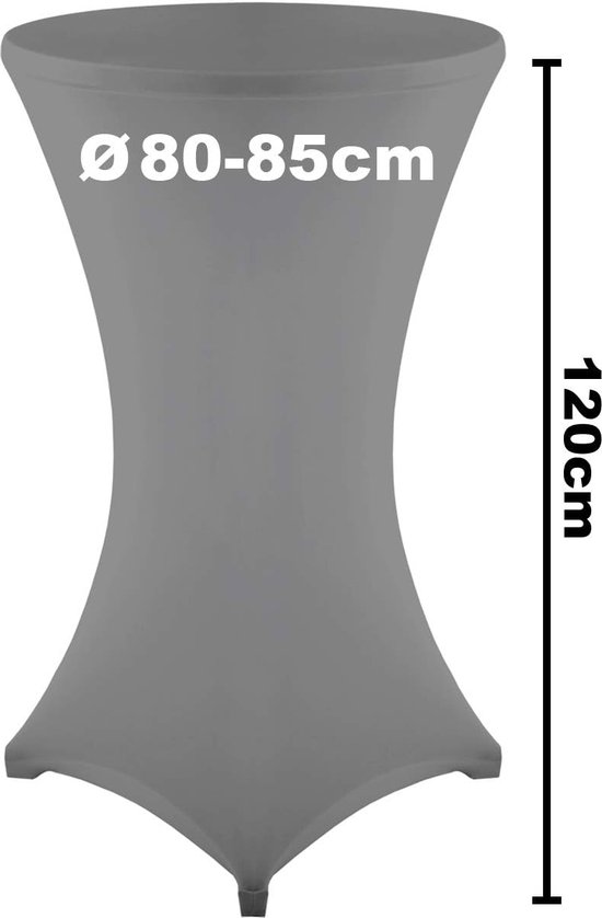 Set of 2 Diana Stretch High Table Covers with OekoTex Seal, Reinforced