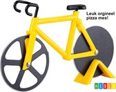 *** Pizzasnijder Fiets – fiets – Pizzames – Pizza roller – RVS – Pizzaschaar - van Heble® ***