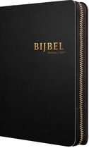 Bijbel (HSV) met psalmen - 14 x 21 luxe leer met rits en index
