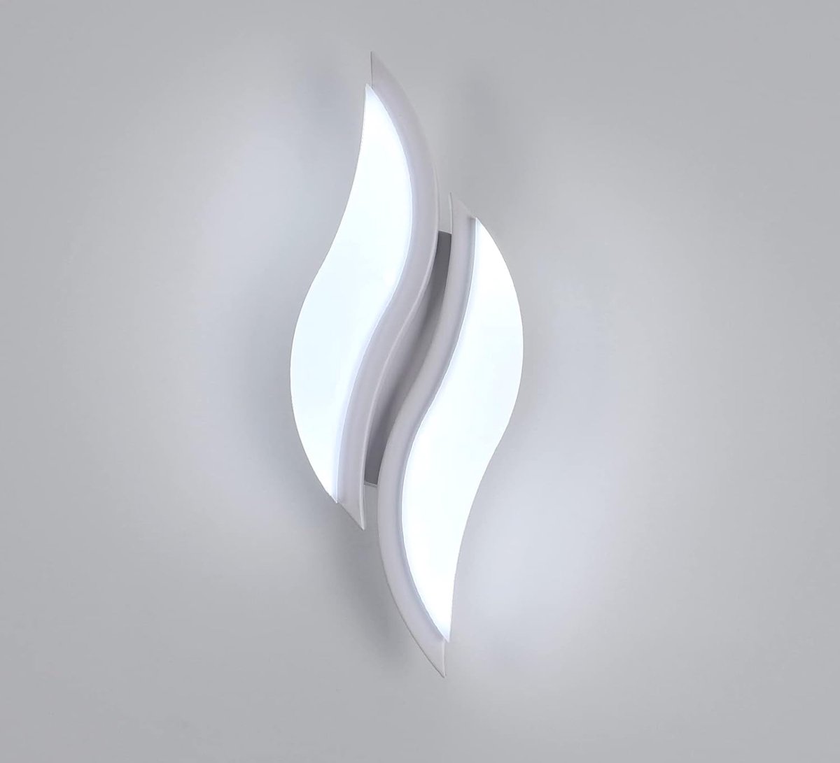 Goeco Wandlampen - 12W - Wit - moderne- LED - acrylverlichting - 22.8CM