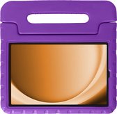 Hoes Geschikt voor Samsung Galaxy Tab A9 Plus Hoes Bumper Kindvriendelijk Kids Case Kinderhoes - Hoesje Geschikt voor Samsung Tab A9 Plus Hoesje Shockproof Cover Hoes - Paars