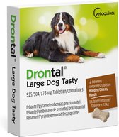 Drontal Ontworming Tabletten Hond vanaf 35 kg 2 tabletten