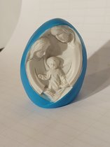 Mini kribbe / heilgie familie beeld / decoratief / polystone 5,5 cm