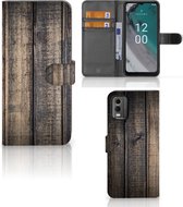 GSM Hoesje Geschikt voor Nokia C32 Leuk Case Cadeau voor Mannen Steigerhout