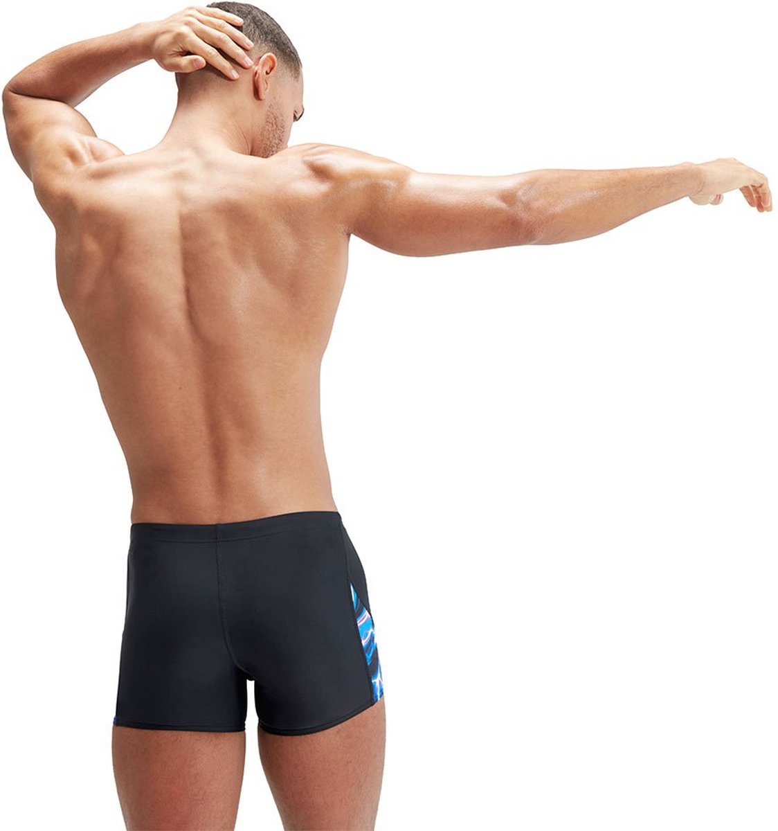 Speedo Allover Digi V - cut Zwembokser Zwart UK 32 Man — afbeelding 2