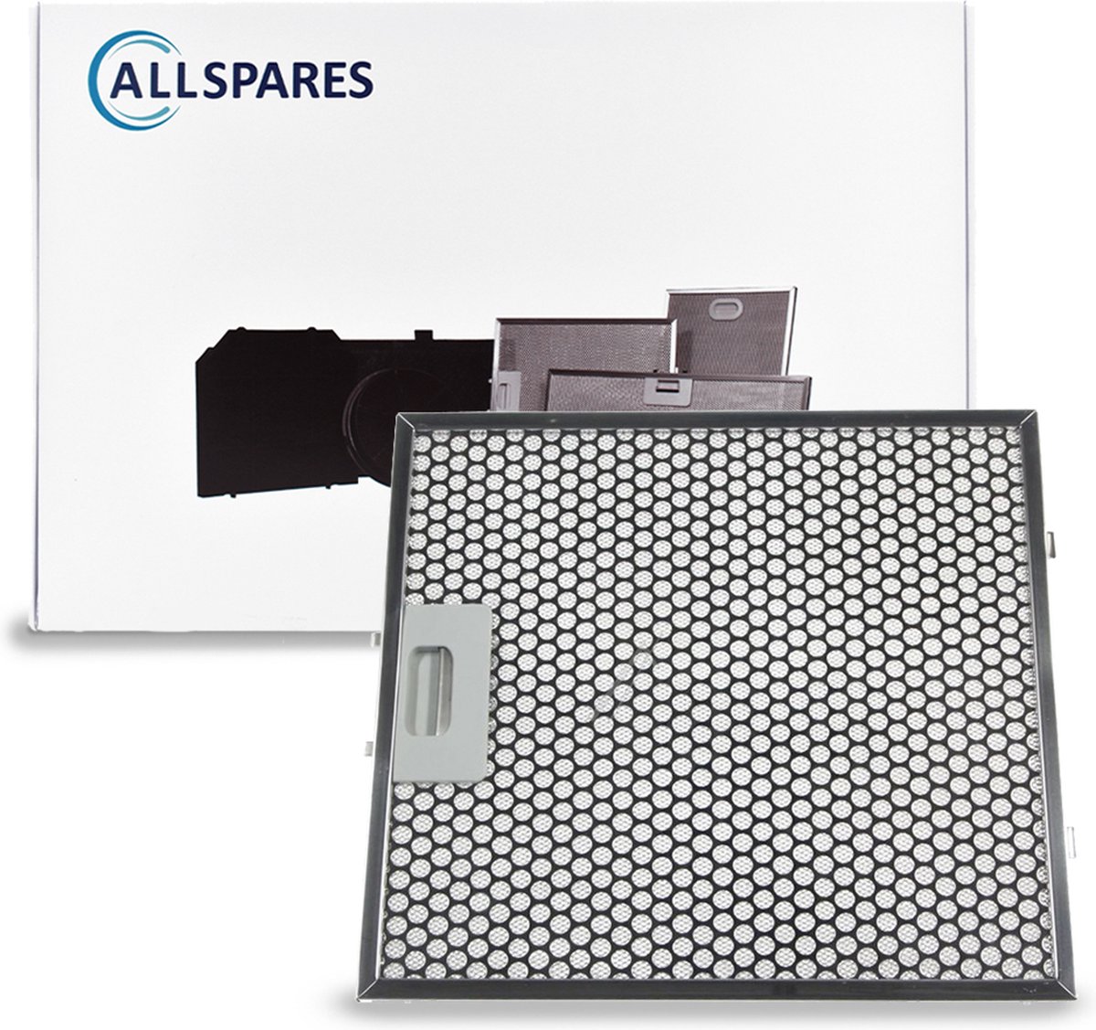 AllSpares Metaalfilter voor afzuigkappen geschikt voor Falmec 101080104 (301x278x10mm)