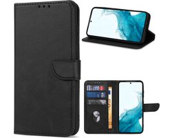 Solidenz hoesje - Geschikt voor Samsung Galaxy S23 FE - Bookcase - Zwart