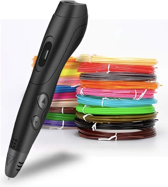 Stylo 3D intelligent avec affichage LED, stylo d'impression 3D avec  chargement USB, recharges de filament Pla 30 couleurs, 