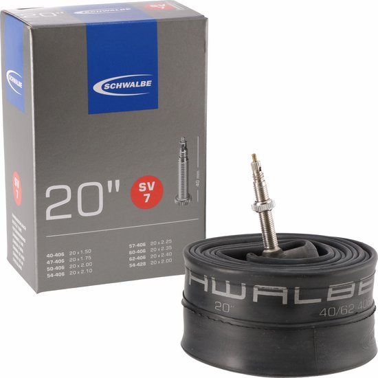 Schwalbe SV7 - Binnenband Fiets - Frans Ventiel - 40 mm - 20 x 150 - 250 — afbeelding 2