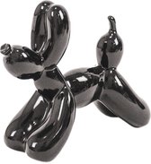 Hond - balloondog - zwart - small - staand - 18x7x14.5 cm