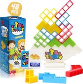 Tetra Tower - Balance - 48 pcs - Speelgoed - spel - educatief - familie - gezelschap - tetris tower