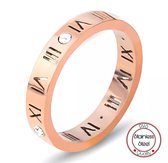 Soraro Ring Zirkonia | Roman Ring | Rose | Ringen Vrouwen | 20mm | Ring Dames | Dames Cadeau | Moederdag | Moederdag cadeau