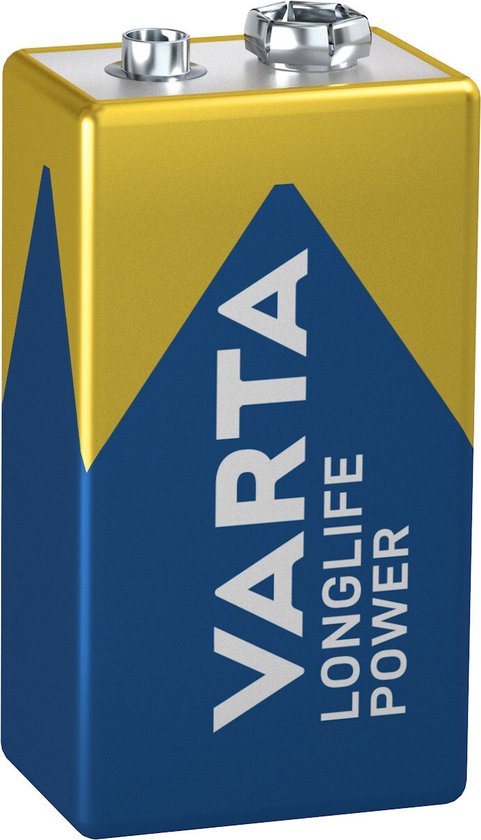 Varta - Pile - Bloc E - Alcaline haute énergie - 9 volts
