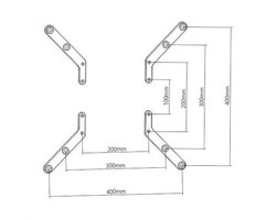 WOLFF MOUNT VESA 400 Adapter | Verloop Strips voor 300x300 & 400x400