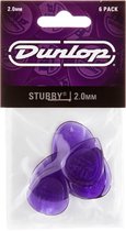 Jim Dunlop - Stubby - Plectrum - 2.00 mm - 6-pack