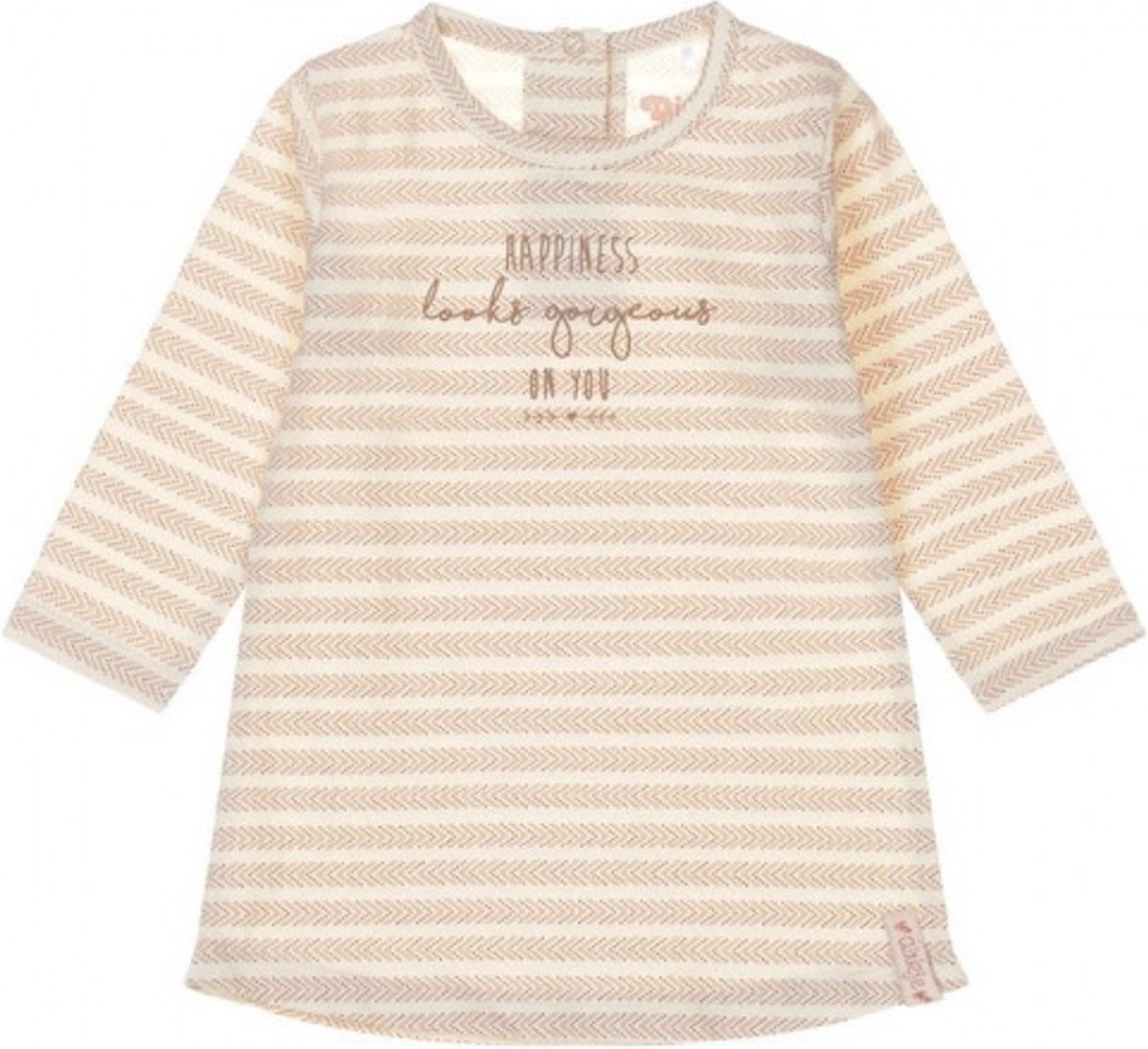 Dirkje-Baby Meisjes Jurk Ls-Off White