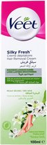 Veet Crème dépilatoire Silky Fresh - 100 ml (pour peaux sèches)