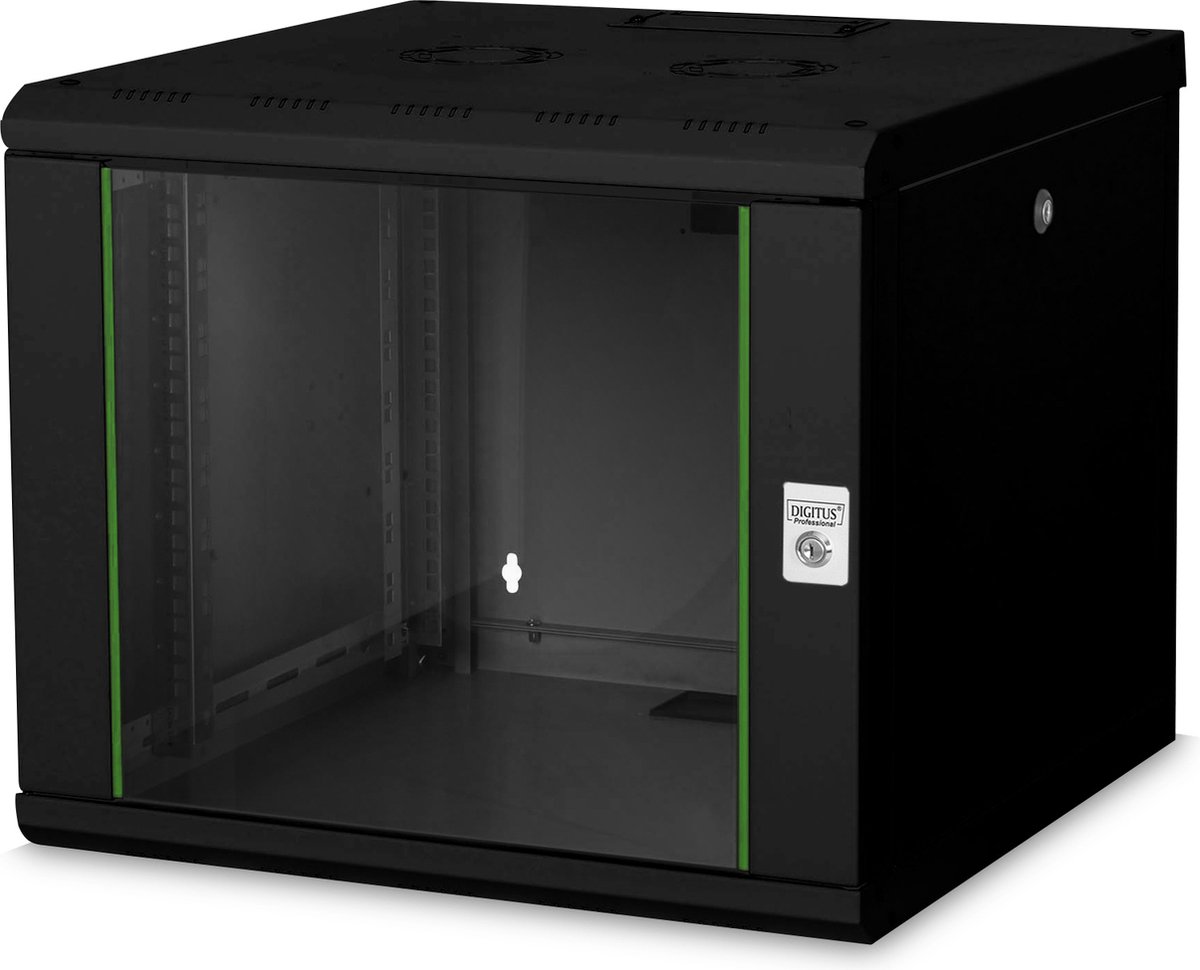 Digitus DN-19 09U-6/6-SW rack 9U Wandrek Zwart
