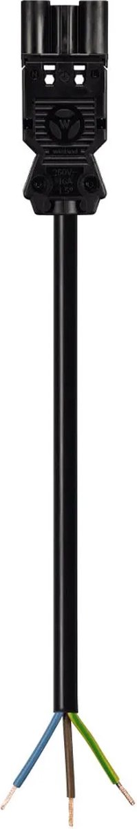 Wieland GST18/3P Aansluitsnoer 3x1.5mm² - female - 1 meter - Zwart