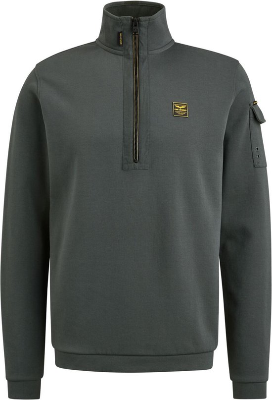 PME Legend Jersey Half Zip Trui Groen Heren Maat M Regular fit bol