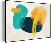 Tableau Acoustique Coloré Abstrait 01 Rectangle Horizontal Pro L (100 x 72 CM) - Panneau acoustique - Panneaux acoustiques - Décoration murale acoustique - Panneau mural acoustique