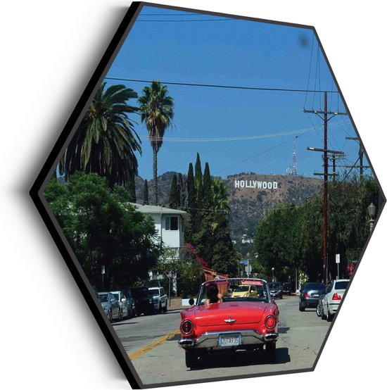 Akoestisch Schilderij Hollywood Hexagon Basic M (60 X 52 CM) - Akoestisch paneel - Akoestische Panelen - Akoestische wanddecoratie - Akoestisch wandpaneel