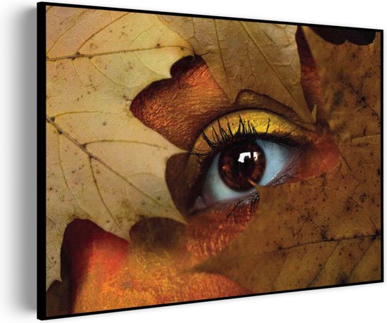 Akoestisch Schilderij Hefstblad Rechthoek Horizontaal Pro XL (120 x 86 CM) - Akoestisch paneel - Akoestische Panelen - Akoestische wanddecoratie - Akoestisch wandpaneel