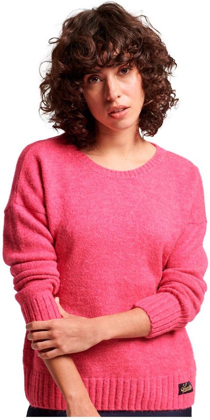 Superdry Essential Ronde Hals Sweater Roze L Vrouw