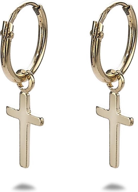 885088 14k gouden ketting kruisje 42-45 cm