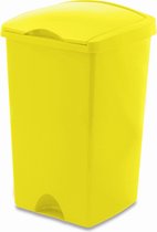 Afvalbak 'Emma' - Afvalemmer Flip Bin - 50 liter - Geel