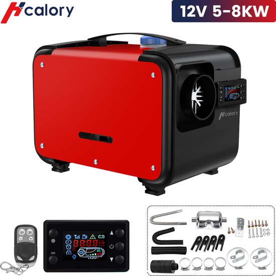 Chauffage à Air diesel 8kw 12/24V, avec télécommande, pour voiture, camping- Car, camping-Car, camion, bateau