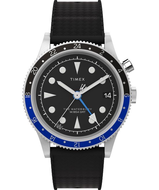 Timex Traditional TW2W22600 Horloge - Rubber - Zwart - Ø 39 mm