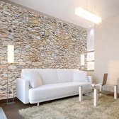 Fotobehangkoning - Behang - Vliesbehang - Fotobehang - Pebbles - Sierstenen - Stenen Muur - 300 x 210 cm