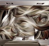 Fotobehangkoning - Behang - Vliesbehang - Fotobehang - Brown Revelry - Luxe Slingers - 250 x 175 cm