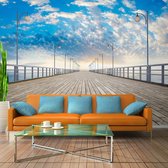 Fotobehangkoning - Behang - Vliesbehang - Fotobehang De Pier 3D - The  pier - 400 x 280 cm
