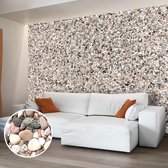 Fotobehangkoning - Behang - Vliesbehang - Fotobehang Kiezelstenen - Stone Charm - 350 x 245 cm