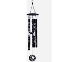 Windgong yin yang zwart Feng Shui Bagua vijf element M