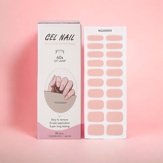 Foto: Nailglow gel nagel wraps roze gel nagel stickers nail wraps bij elke 2 pakjes die je besteld ontvang je een gratis nagelriemolie pen t w v 7 85 gel nail wraps gel nail stickers nail art nail foil