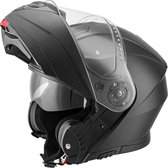 DEMM FL 06 - Casque de moto Best System - Convient également comme casque système de scooter - Adultes - S - Zwart mat - Casque système de vélo cyclomoteur, scooter et cyclomoteur - Sac de casque gratuit