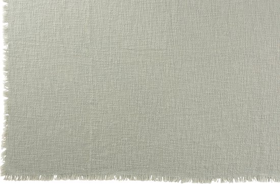 J-Line Plaid franje - polyester - lichtgroen - 130 x 170 cm - woonaccessoires