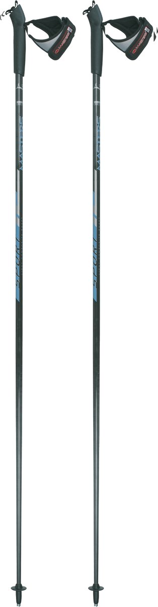 Masters NW Sport 276 Nordic Walking Stokken - Wandelstokken - 105 cm - Anti-shock - Paar - Blauw/Zwart