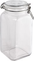 Clayre & Eef Voorraadpot 1800 ml Transparant Glas