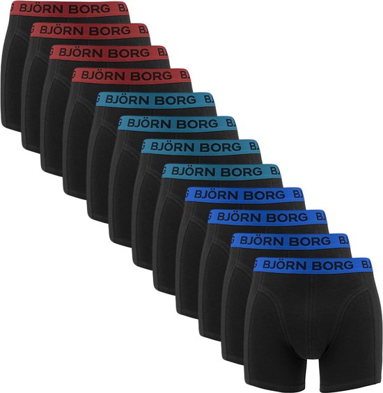 Björn Borg Cotton Stretch boxers - heren boxers normale (12-pack) - multicolor - Maat: