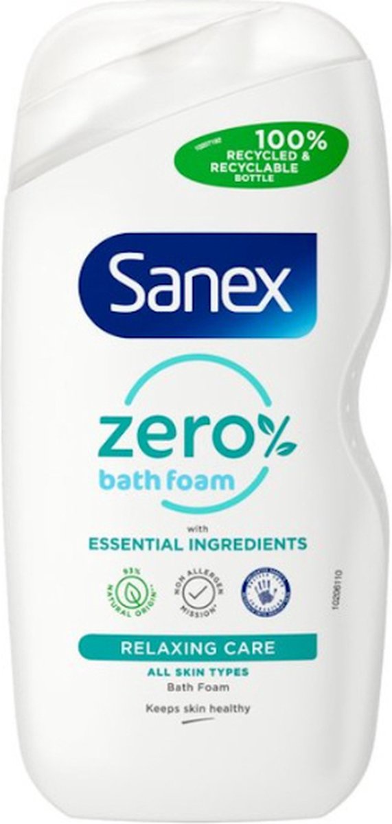 Goedkoopste Sanex Zero Relaxing Bath Foam - 415 ml